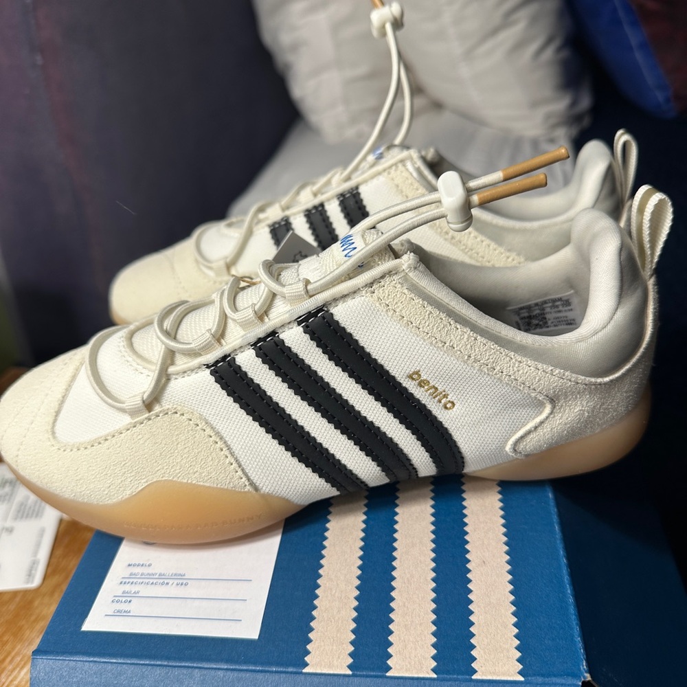 Adidas Bad Bunny Ballerina White NWT US size 4, UK 3.5, FR 36